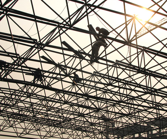 唐山厂房网架安装