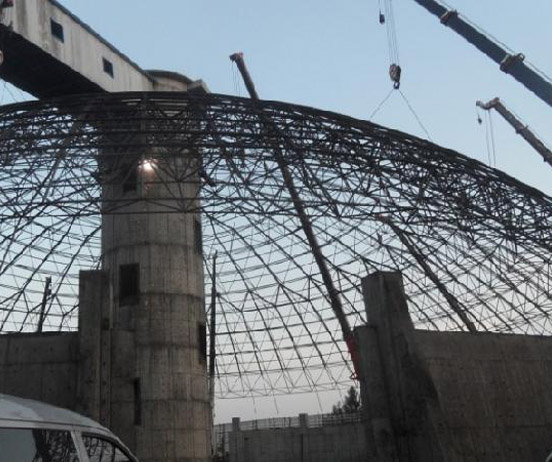 唐山网架分条或分块安装法